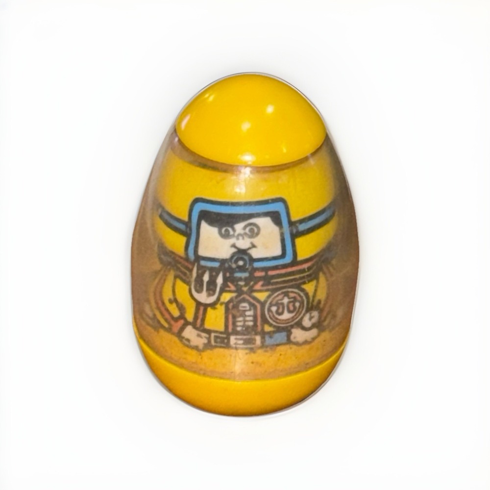 1976 Hasbro Weebles Wobble Scuba Diver Man Yellow Figure 2" Collectors Vintage